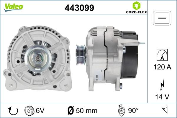 Valeo 443099 - Генератор avtolavka.club