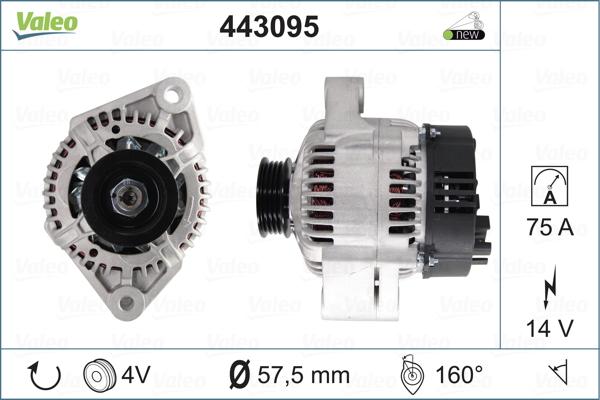 Valeo 443095 - Генератор avtolavka.club