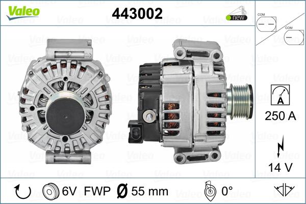 Valeo 443002 - Генератор avtolavka.club