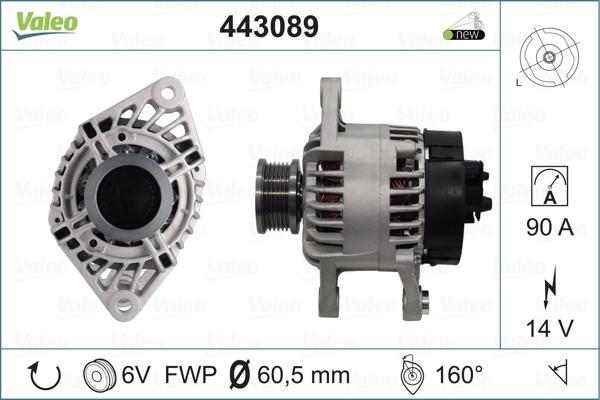 Valeo 443089 - Генератор avtolavka.club