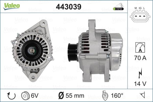 Valeo 443039 - Генератор avtolavka.club