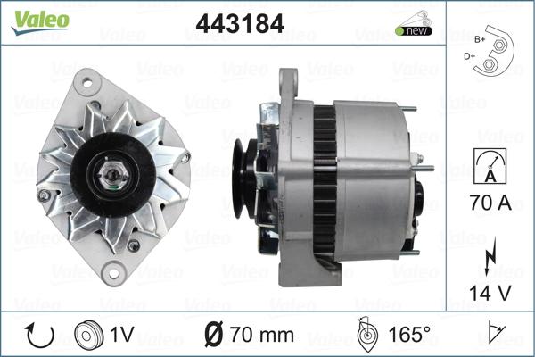 Valeo 443184 - Генератор avtolavka.club