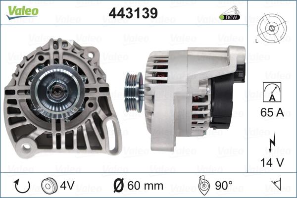 Valeo 443139 - Генератор avtolavka.club