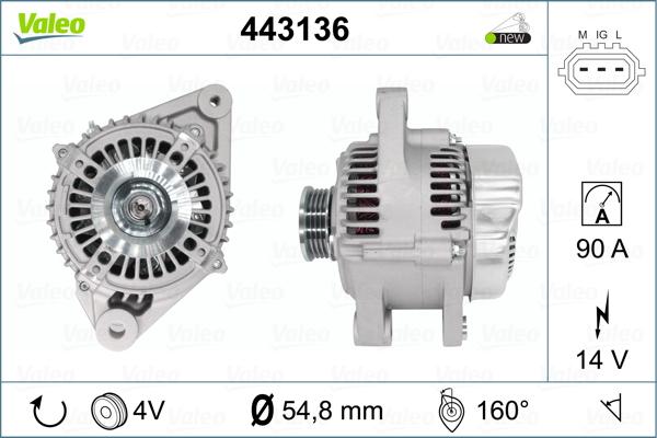 Valeo 443136 - Генератор avtolavka.club