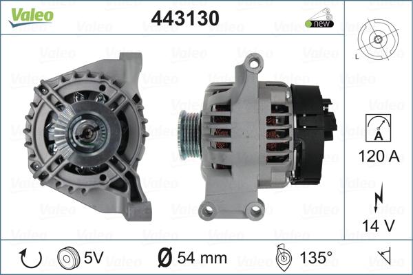 Valeo 443130 - Генератор avtolavka.club