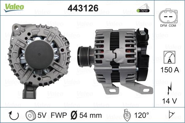 Valeo 443126 - Генератор avtolavka.club