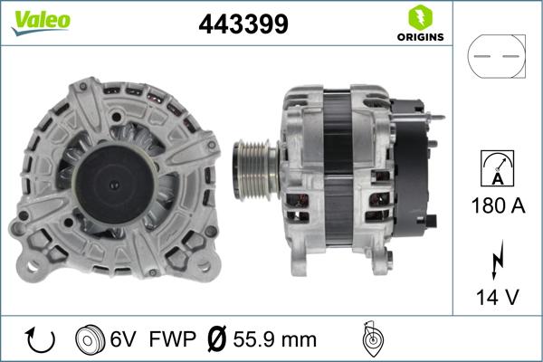 Valeo 443399 - Генератор avtolavka.club