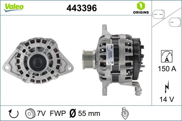 Valeo 443396 - Генератор avtolavka.club