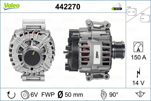 Valeo 442270 - Генератор avtolavka.club