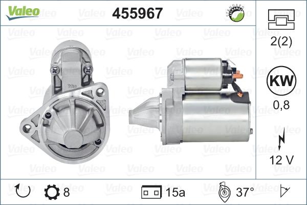 Valeo 455967 - Стартер avtolavka.club