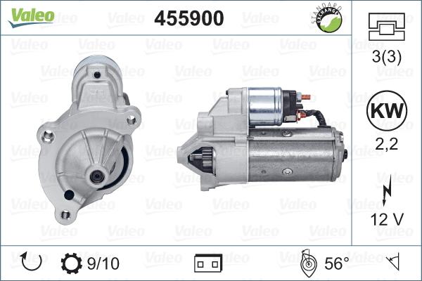 Valeo 455900 - Стартер avtolavka.club