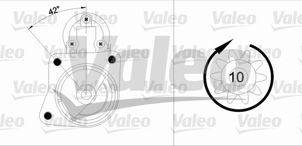 Valeo 455903 - Стартер avtolavka.club