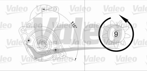 Valeo 455919 - Стартер avtolavka.club