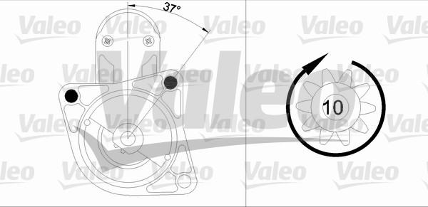 Valeo 455915 - Стартер avtolavka.club