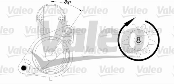 Valeo 455985 - Стартер avtolavka.club