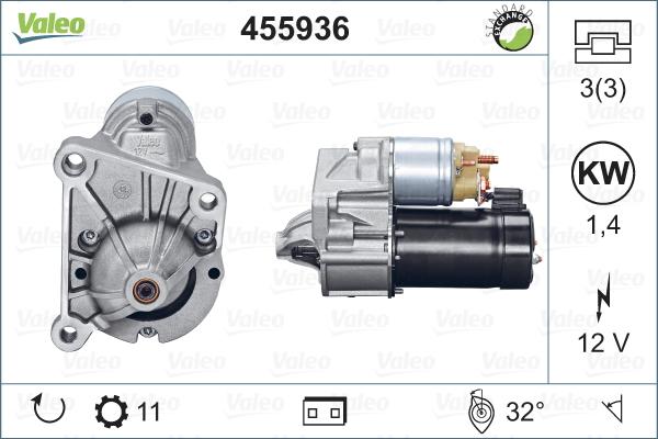 Valeo 455936 - Стартер avtolavka.club