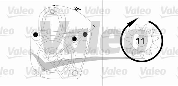 Valeo 455972 - Стартер avtolavka.club