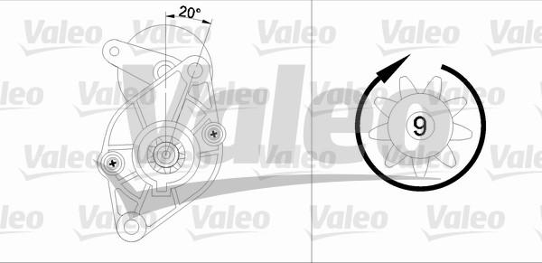 Valeo 455594 - Стартер avtolavka.club