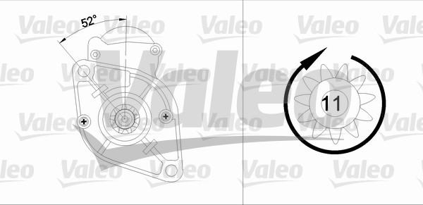 Valeo 455595 - Стартер avtolavka.club