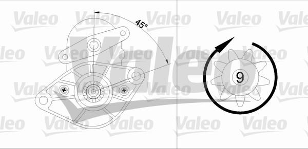 Valeo 455591 - Стартер avtolavka.club