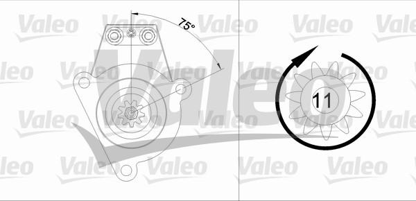 Valeo 455542 - Стартер avtolavka.club