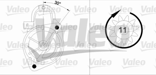 Valeo 455554 - Стартер avtolavka.club