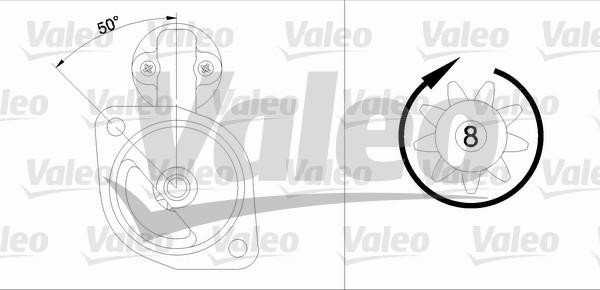 Valeo 455557 - Стартер avtolavka.club