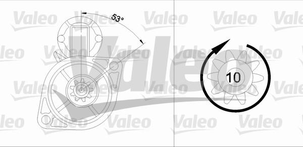 Valeo 455563 - Стартер avtolavka.club