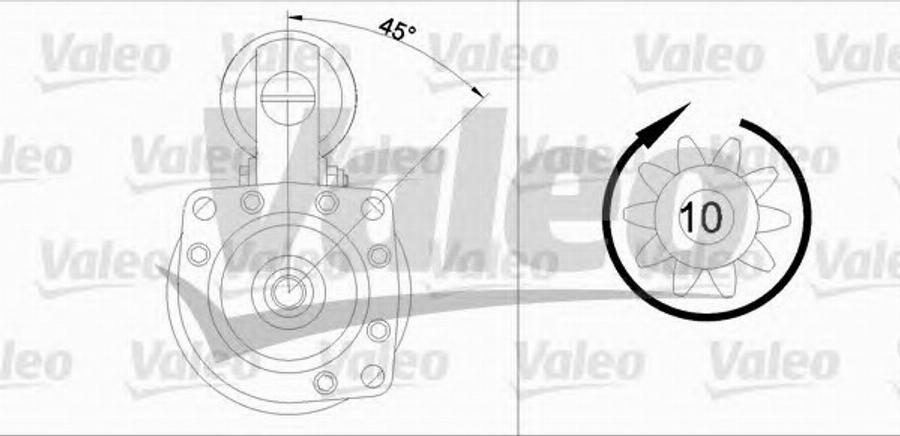 Valeo 455 504 - Стартер avtolavka.club