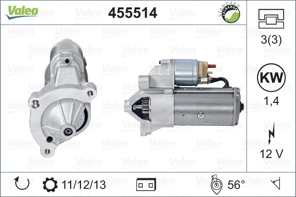 Valeo 455514 - Стартер avtolavka.club