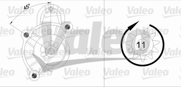 Valeo 455513 - Стартер avtolavka.club