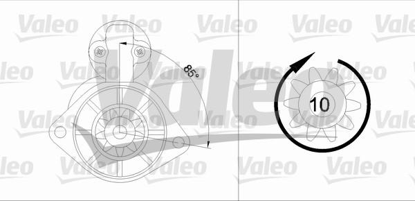 Valeo 455584 - Стартер avtolavka.club