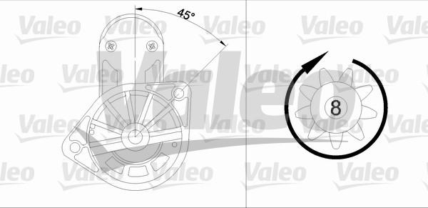 Valeo 455583 - Стартер avtolavka.club