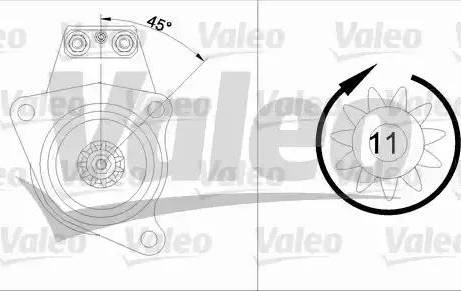 Valeo 455539 - Стартер avtolavka.club