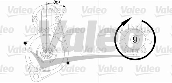 Valeo 455574 - Стартер avtolavka.club