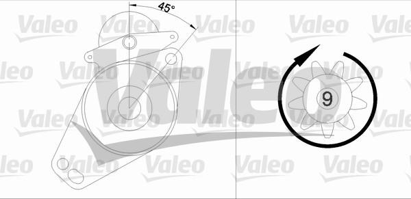 Valeo 455576 - Стартер avtolavka.club