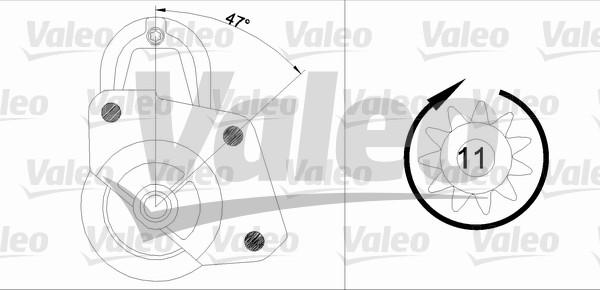 Valeo 455698 - Стартер avtolavka.club