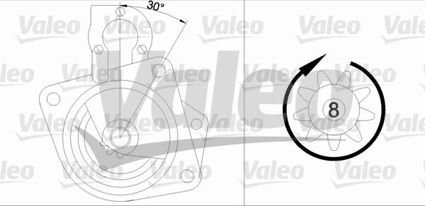 Valeo 455692 - Стартер avtolavka.club