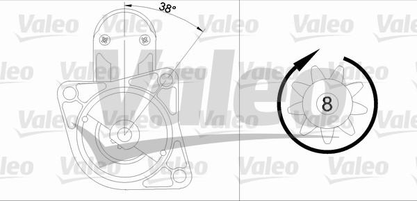 Valeo 455609 - Стартер avtolavka.club