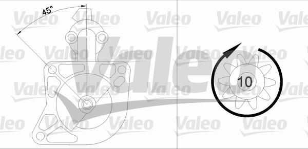 Valeo 455605 - Стартер avtolavka.club