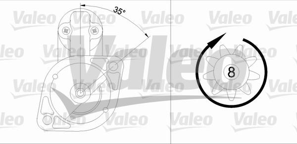 Valeo 455607 - Стартер avtolavka.club