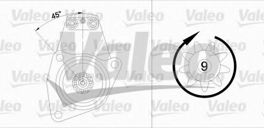 Valeo 455615 - Стартер avtolavka.club