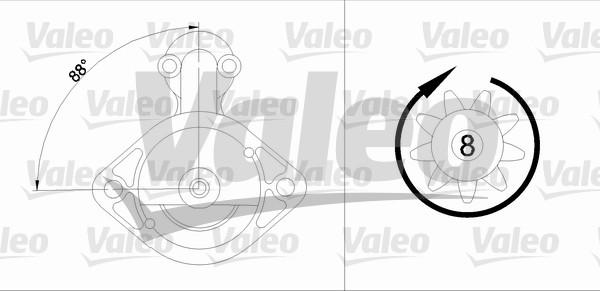 Valeo 455613 - Стартер avtolavka.club