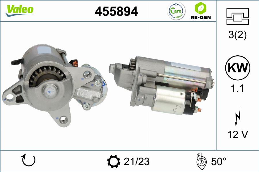 Valeo 455894 - Стартер avtolavka.club