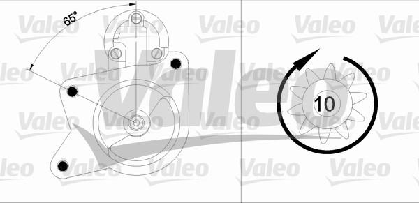 Valeo 455840 - Стартер avtolavka.club