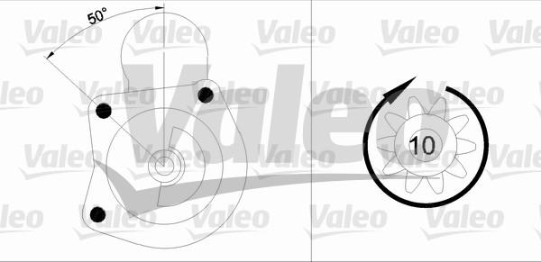 Valeo 455746 - Стартер avtolavka.club