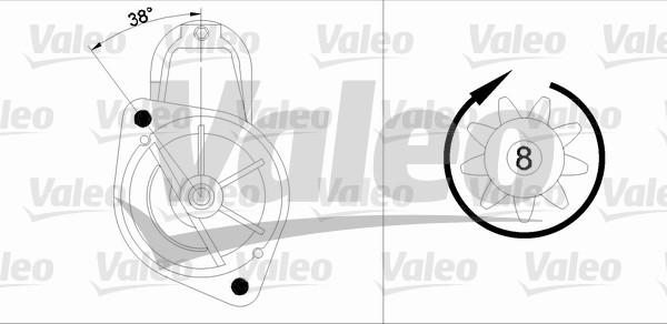 Valeo 455740 - Стартер avtolavka.club