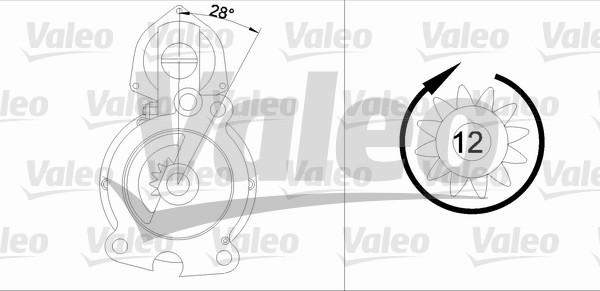 Valeo 455742 - Стартер avtolavka.club