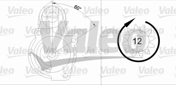 Valeo 455702 - Стартер avtolavka.club