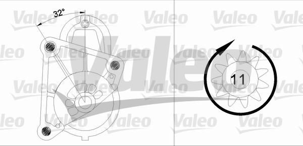 Valeo 455719 - Стартер avtolavka.club